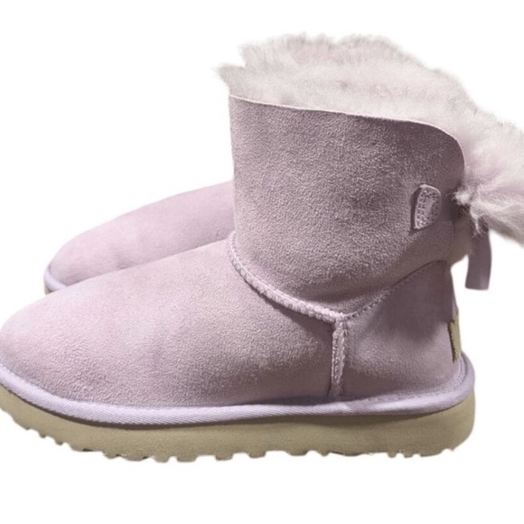 UGG Mini Baliey Bow II "Lavender" Winter Boot Size 5 - Picture 3 of 7